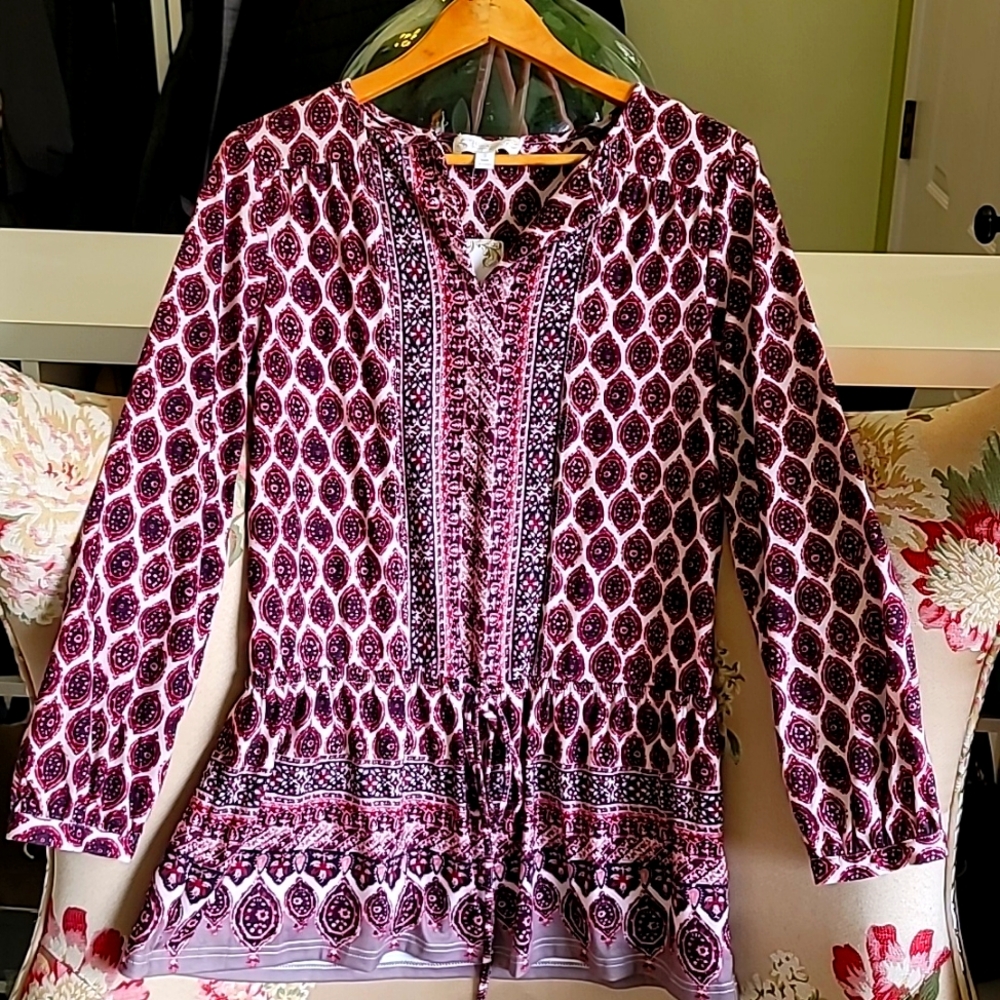 NWT Suzanne Betro bohemian top szS